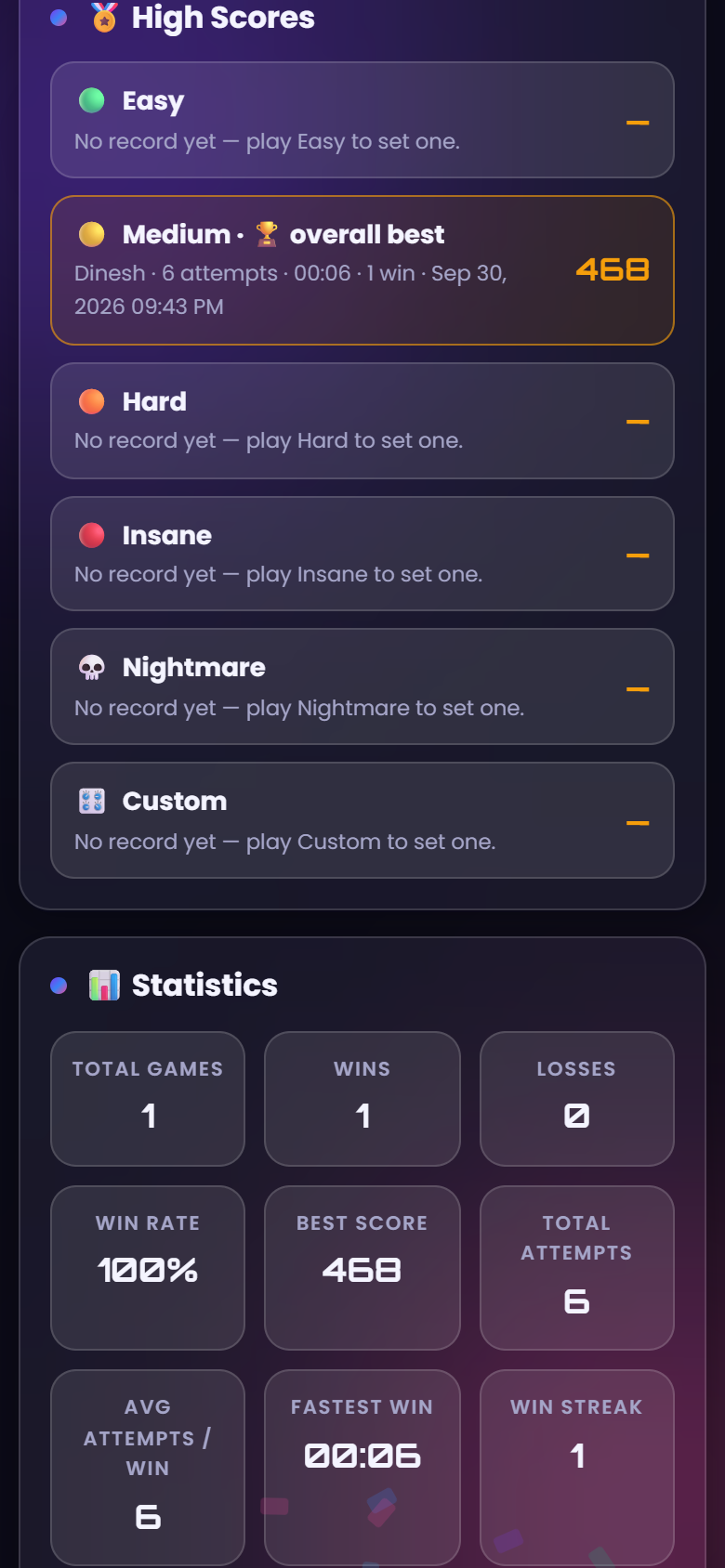 Screenshot 5 of Number Guessing